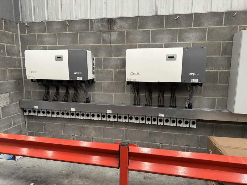 A commercial solar installation